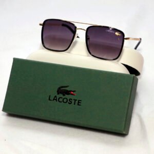 LACOSTE SUNGLASSES LSG048 – Luxury Black Golden Design