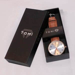 TOMI BROWN LEATHER WATCH TSW039