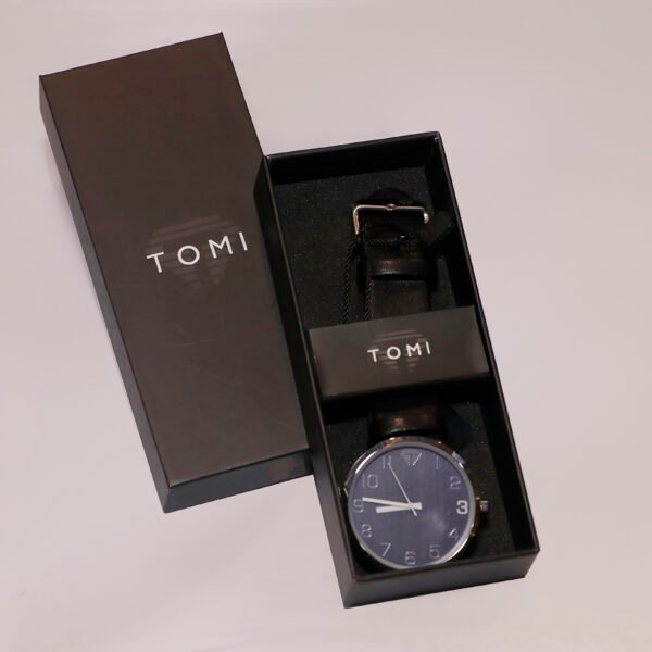 TOMI ELEGANT-WEAR BLACK WATCH TSW040