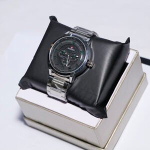 BAISHENG CRONOGRAPH WATCH  BSW004 - Silver Watch With Stainless Steel Strap