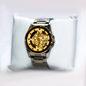 ROLEX SILVER GOLDEN WATCH RXW003 - Elegant Luxury Design